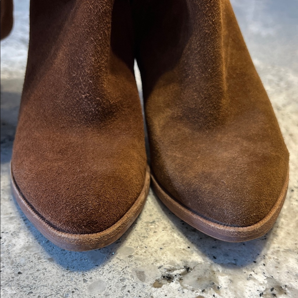 Dolce Vita Brown Suede Over the knee Heeled Boots 25” Size 6 - Picture 5 of 12